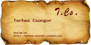 Terhes Csongor névjegykártya
