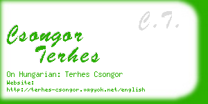 csongor terhes business card